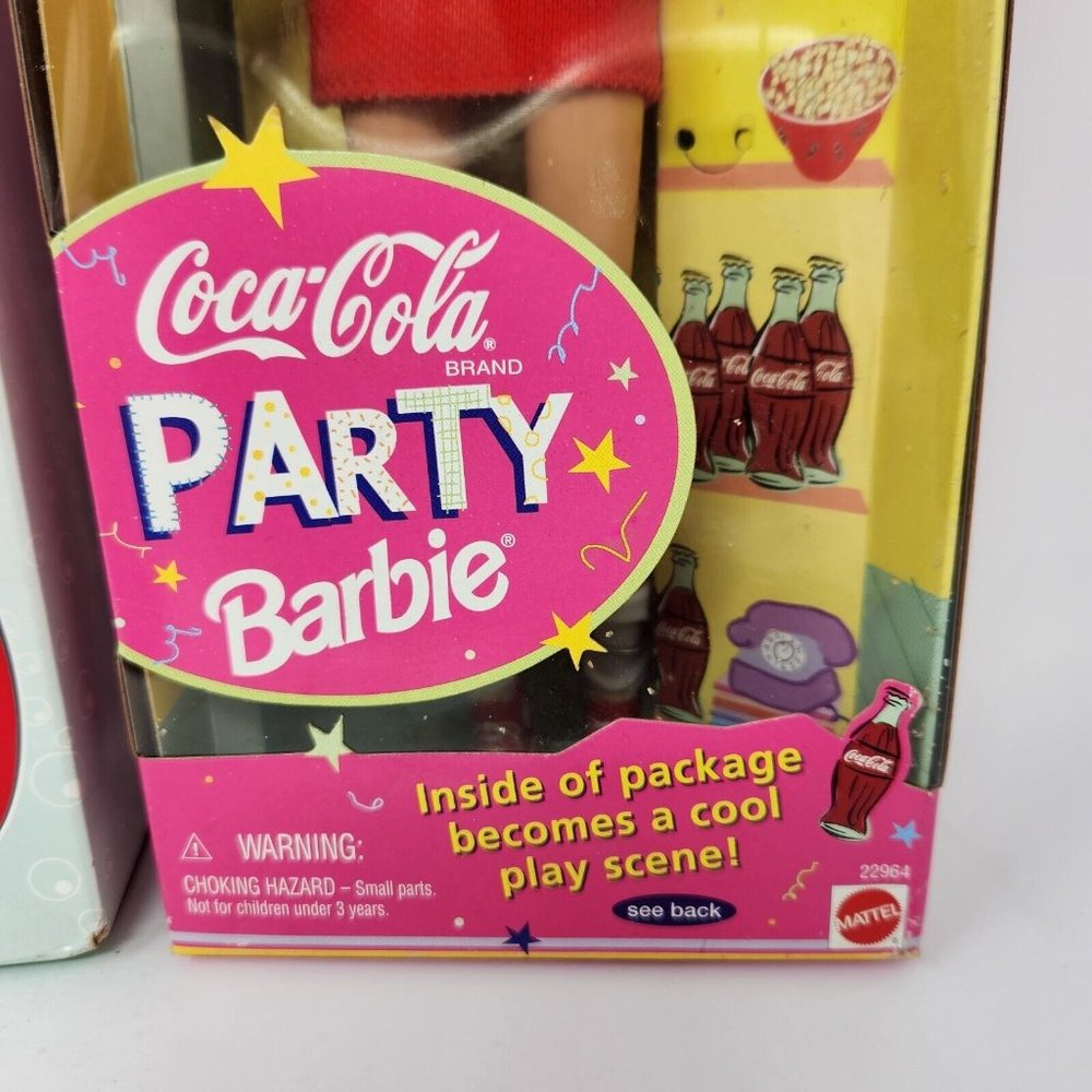 Coca-Cola Barbie Lot of 2 - Coca Cola Splash Barbie and Coca Cola Party Barbie - Picture 8 of 13